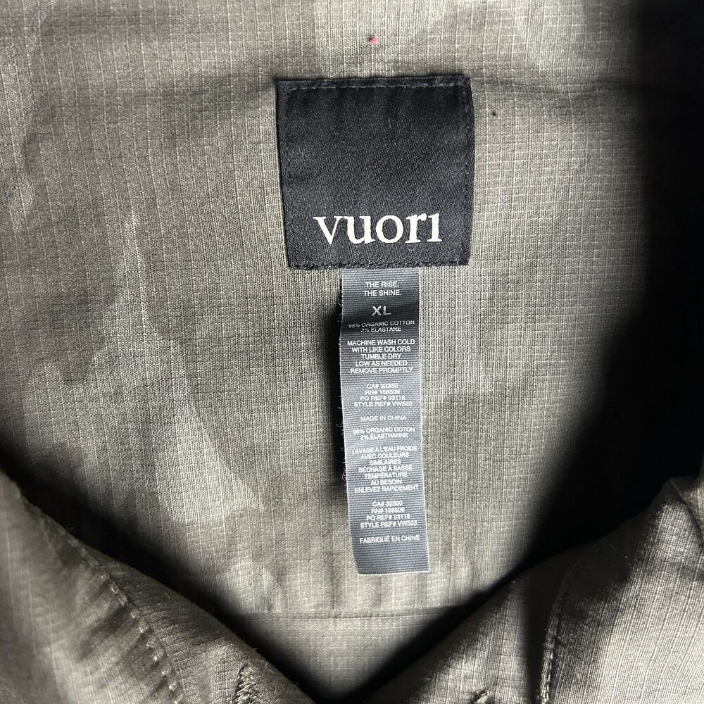 Vuori Woman’s Camo Button Down Jacket Size XL Long Sleeve Organic Cotton - Picture 2 of 6